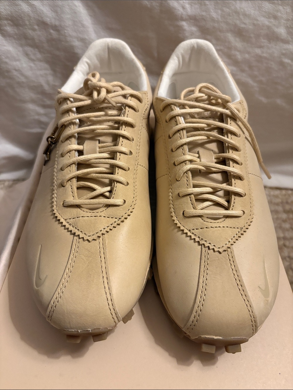 Nike x Aritzia LD-1000 EDITION A Sesame Leather Sneakers Size 8.5